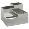 vidaXL Градинска саксия Сребрист 100 x 100 x 60 см Поцинкована стомана