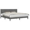vidaXL Рамка за легло с таблото Тъмносиво 183 x 213 cm Кадифе