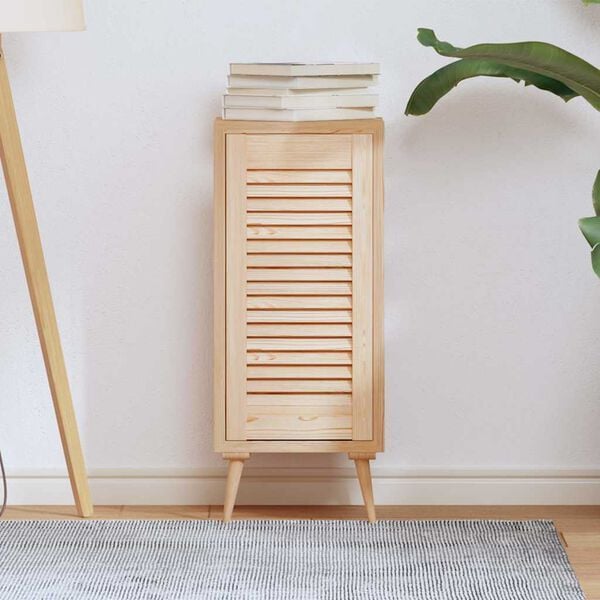 vidaXL Врата на шкафа с извит дизайн 61,5x29,5cm масивна дървесина бор