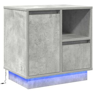 vidaXL Нощен шкаф Циментено сиво 50 x 34,5 x 50 см.