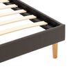 vidaXL Рамка за легло с LED, антрацит, изкуствена кожа, 120x200 cм