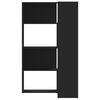 vidaXL Ъглова етажерка 4 нива черен 85x85x140 см инженерно дърво
