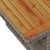 vidaXL Градински Софа Комплект със съхранение 8 pcs Сив Полиратан