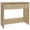 vidaXL Конзолна маса, дъб сонома, 89x41x76,5 см, инженерно дърво
