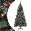 vidaXL С изкуствено коледно дърво с 300 LED светодиода Зелен 210 cm