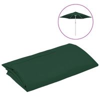 vidaXL Резервно покривало за градински чадър, зелено, 300 см