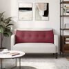 vidaXL Възглавница за гръб Виненочервен 140 x 24 x 50 см текстил