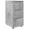 vidaXL Шкаф за съхранение Циментено сиво 40 x 48 x 81 см