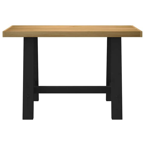 vidaXL Бюрото NOAIN с А-образни крака масивна дървесина бор