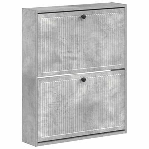vidaXL Стенно шкафче за обувки EDE 71 x 17 x 86 см Инженерна дървесина
