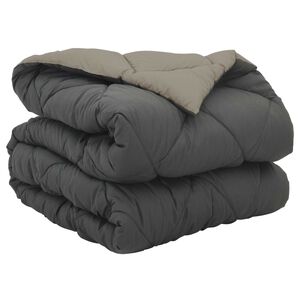 vidaXL Пълно годишно юрганче Светло сиво и антрацит 200 x 135 см