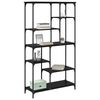 vidaXL Рафт за книги Черния дъб 99 x 35,5 x 176 cm Инженерно дърво