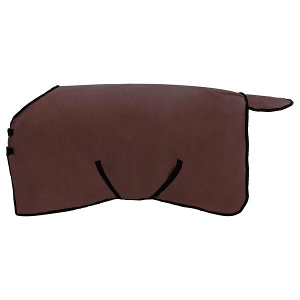 vidaXL Конско одеяло Пълно тъмно кафяво Полиестер