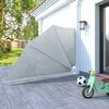 vidaXL Сгъваема странична тента за балкон, сива, 160x240 см