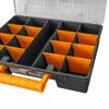 vidaXL Асортиментни кутии 2 бр с подвижни разделители 360x250x85 мм PP