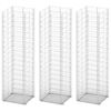 vidaXL Комплект габиони, 3 бр, поцинкована тел, 25x25x100 см