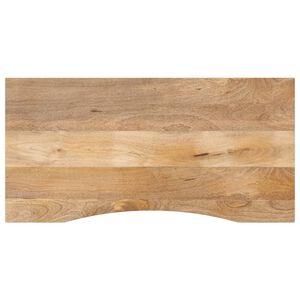 vidaXL Плот за бюро с извивка 120x60x2,5 см грубо мангово дърво масив