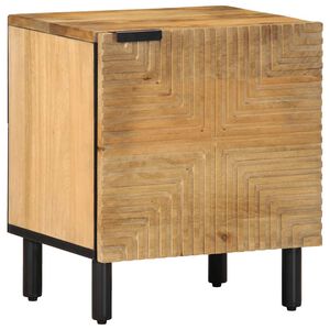 vidaXL Нощно шкафче Кафяво 40x33x46 cm Масивна дървесина Манго