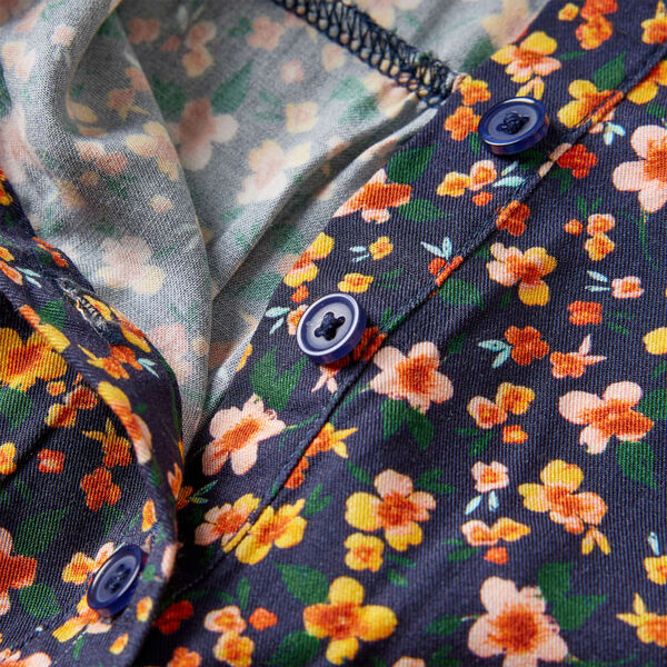 Детска рокля с дълъг ръкав, тъмносиня, 140