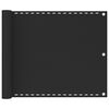 vidaXL Балконски параван, HDPE, 75x500 см, антрацит