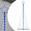 vidaXL LED коледна елха 447 светодиода синьо 250 см