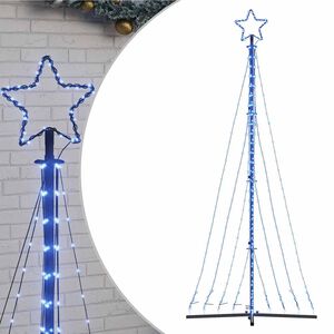 vidaXL LED коледна елха 447 светодиода синьо 250 см