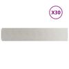 vidaXL Ограда за трева 30 бр. 20 x 103 cm Неръждаема стомана Сребристо