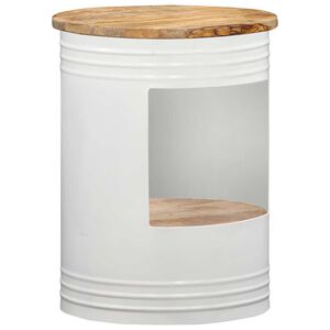 vidaXL Маса за кафе, 43x55 см, масивно мангово дърво