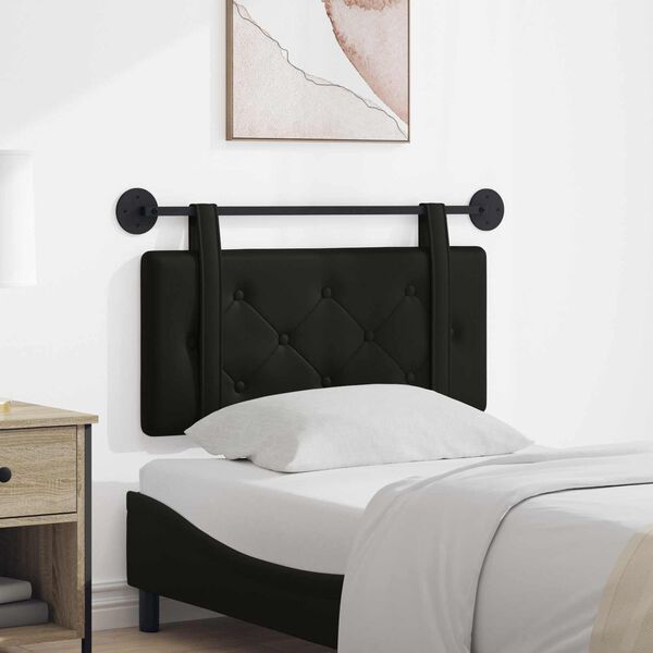 vidaXL Висяща табла Монтиране на стена Черен 80 cm Изкуствена