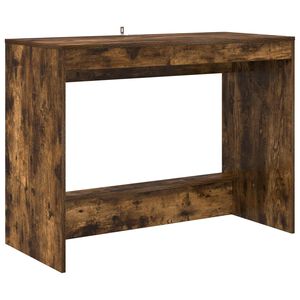 vidaXL Легло с бюро Опушен дъб Инженерна дървесина 100 x 45 x 75 cm