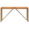 vidaXL Маса за открито Естествен 80 x 40 x 40 cm Стомана и полиратан