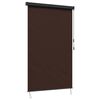 vidaXL Ролетна щора Кафяво 100 x 250 cm Текстил и Алуминий