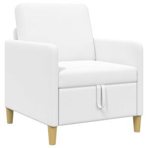 vidaXL Диван с storage Бяло 72 x 78 x 87 см Полиестер