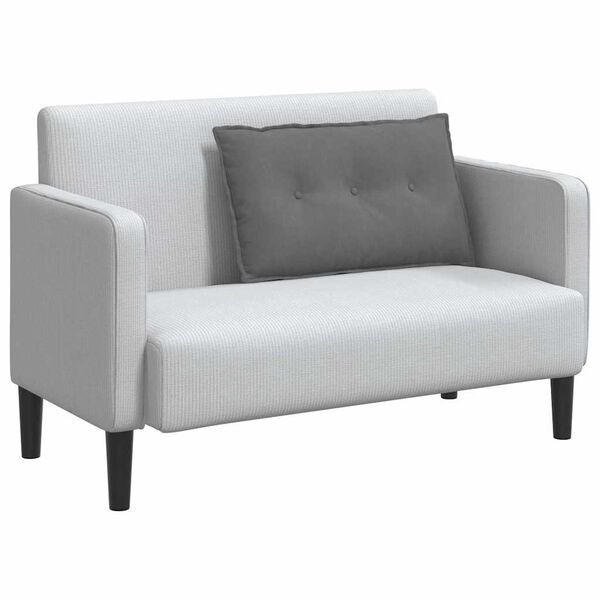 vidaXL Възглавница за гръб Тъмен сив 80 x 50 cm Микрофибърна тъкан