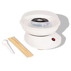 vidaXL Машина за захарен памук, 480 W, бяла