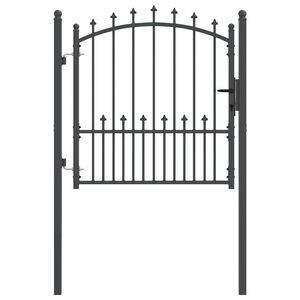 vidaXL Оградна врата с шипове EMMEN 100 x 100 cm