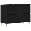 vidaXL Шкаф за мивка в баня Черния дъб 80 x 33 x 60 см