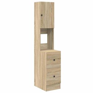 vidaXL Кухненски шкаф Бежово 35 x 50 x 180 см Инженерна дървесина