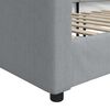 vidaXL Кушетка, светлосива, 100x200 см, плат