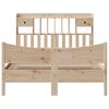 vidaXL Рамка за легло без матрак, 150x200 см, масивна чамова дървесина
