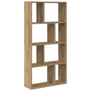 vidaXL Библиотека, дъб артизан, 60x20x120,5 см, инженерно дърво