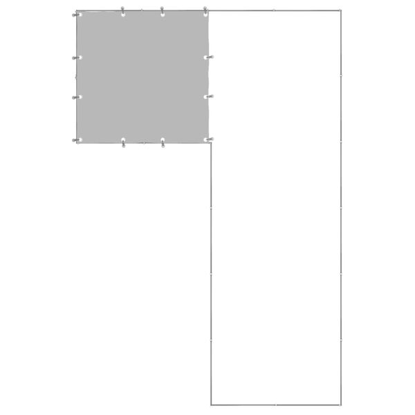 vidaXL Клетка за кучета, сребриста, 4,84 м&sup2;, стомана