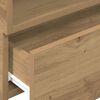 vidaXL Нощно шкафче за стенен монтаж, дъб артизан, 45x26x28,5 см