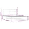 vidaXL Рамка за легло без матрак 150x200 см кафяв дъб инженерно дърво