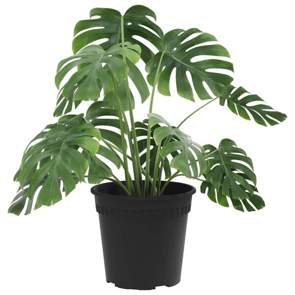 vidaXL Кръгла саксия за цветя 6 pcs Черно &Oslash; 19 x 16 см Пластмаса