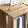 vidaXL Бюро с рафт Дъб 130 x 50.5 x 75 см Инженерно дърво