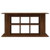 vidaXL Поставка за аквариум, кафяв дъб, 120x40x60 см, инженерно дърво