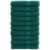 vidaXL Премиум кърпи за сауна SOLUND 10 бр зелени 80x200см 600 gsm