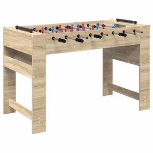 vidaXL Маса за фуутбол Сонома дъб 125 x 60,5 x 80 см