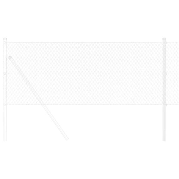 vidaXL Шестоъгълна ограда Сребрист 0,4 x 100 м Поцинкована стомана